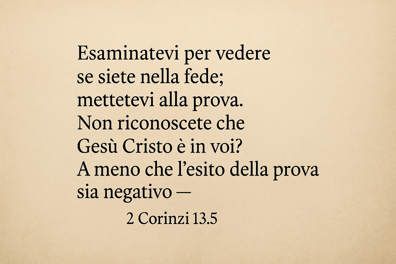 2 Corinzi 13:5